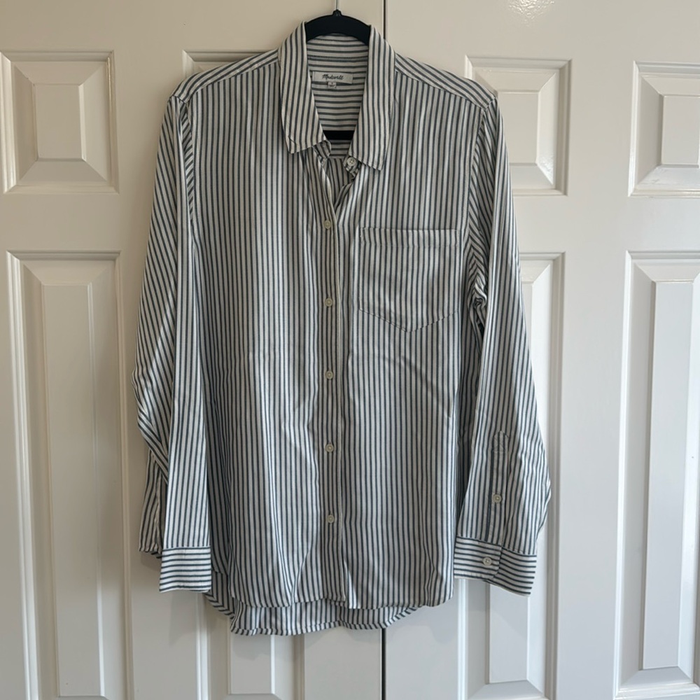 Madewell Striped Shirt, size Large